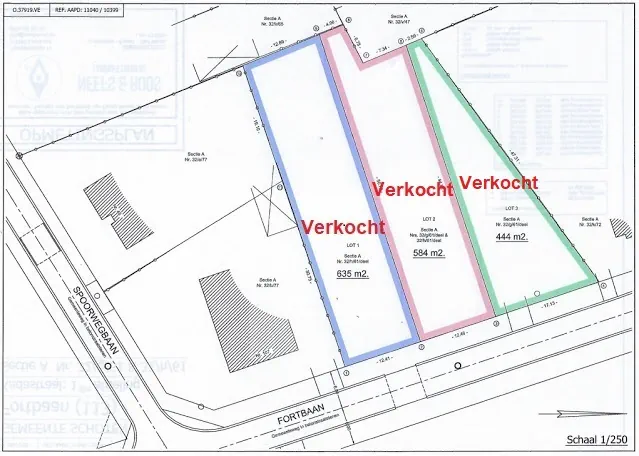 3 bouwgronden verkocht in Schoten: Fortbaan 113