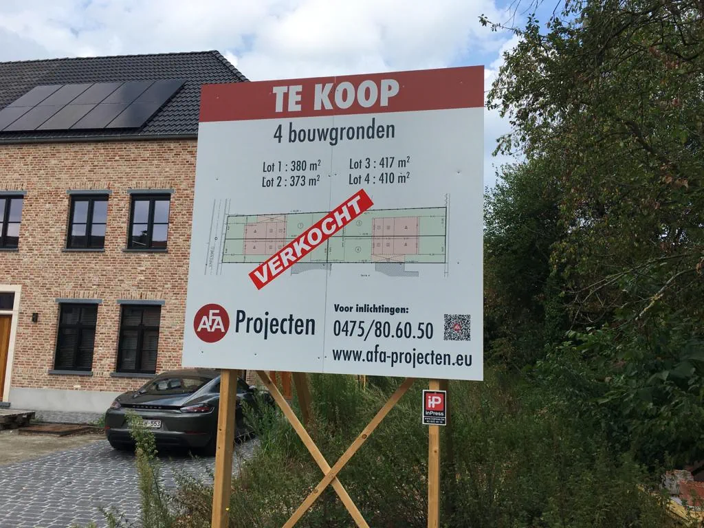 4 bouwgronden in Schoten